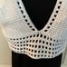 Handcrafted Crochet Mesh Halter Top
