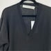 NWT IRO Haru V-Neck Sweater Top Pullover Black Wool Cashmere Loose Fit Draped XS