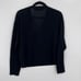 NWT IRO Haru V-Neck Sweater Top Pullover Black Wool Cashmere Loose Fit Draped XS
