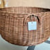 Brand New Basket Rattan wicker Tree Collar With Handles Dark Brown- Studio McGee