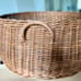 Brand New Basket Rattan wicker Tree Collar With Handles Dark Brown- Studio McGee