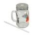 Mason Blank Sublimation transparent clear glass Jar Mugs 430ml with glass 4 pcs