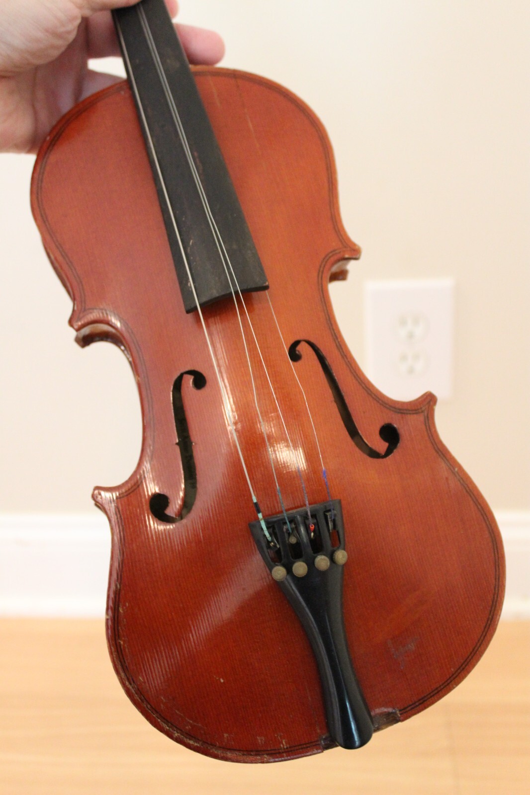 vintage violin Cremona Fecit Anno Domini 19 Case & Bow 1/2