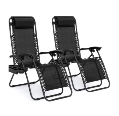(2) Zero Gravity Lounge Chair Recliners