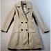 Fashion Collection Pea Coat Womens Small Beige Pockets Double Breasted 4 Button