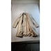 Fashion Collection Pea Coat Womens Small Beige Pockets Double Breasted 4 Button