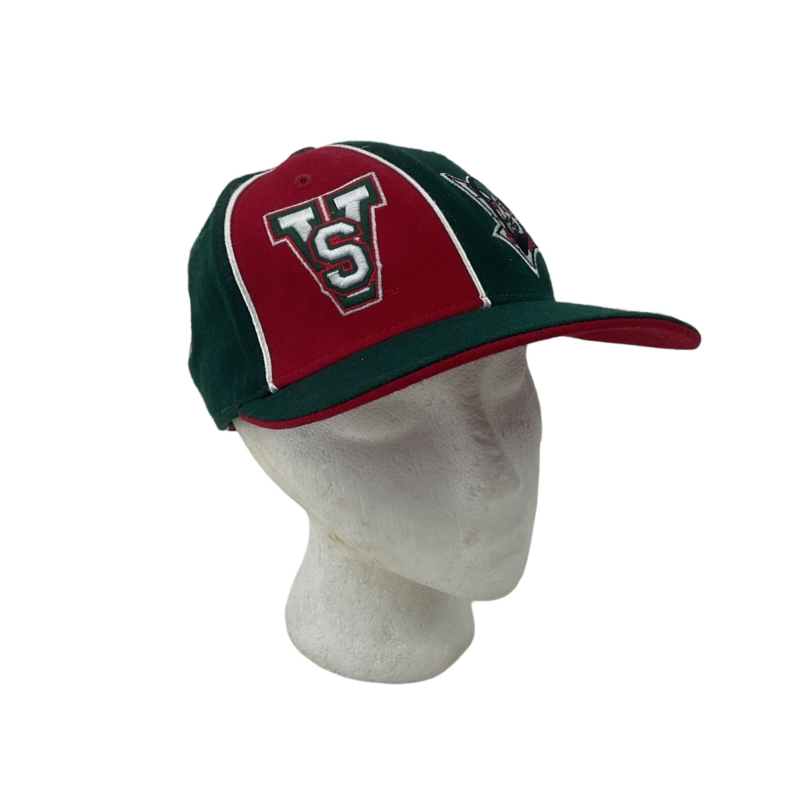 Headmaster Mississippi Valley Delta Devils Red Green Baseball Cap Size 7 1/8