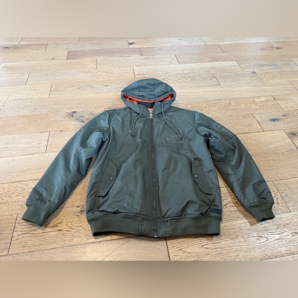 Vans Kilroy Water Resistant Men's Green Jacket Sz Large Grape Leaf Green