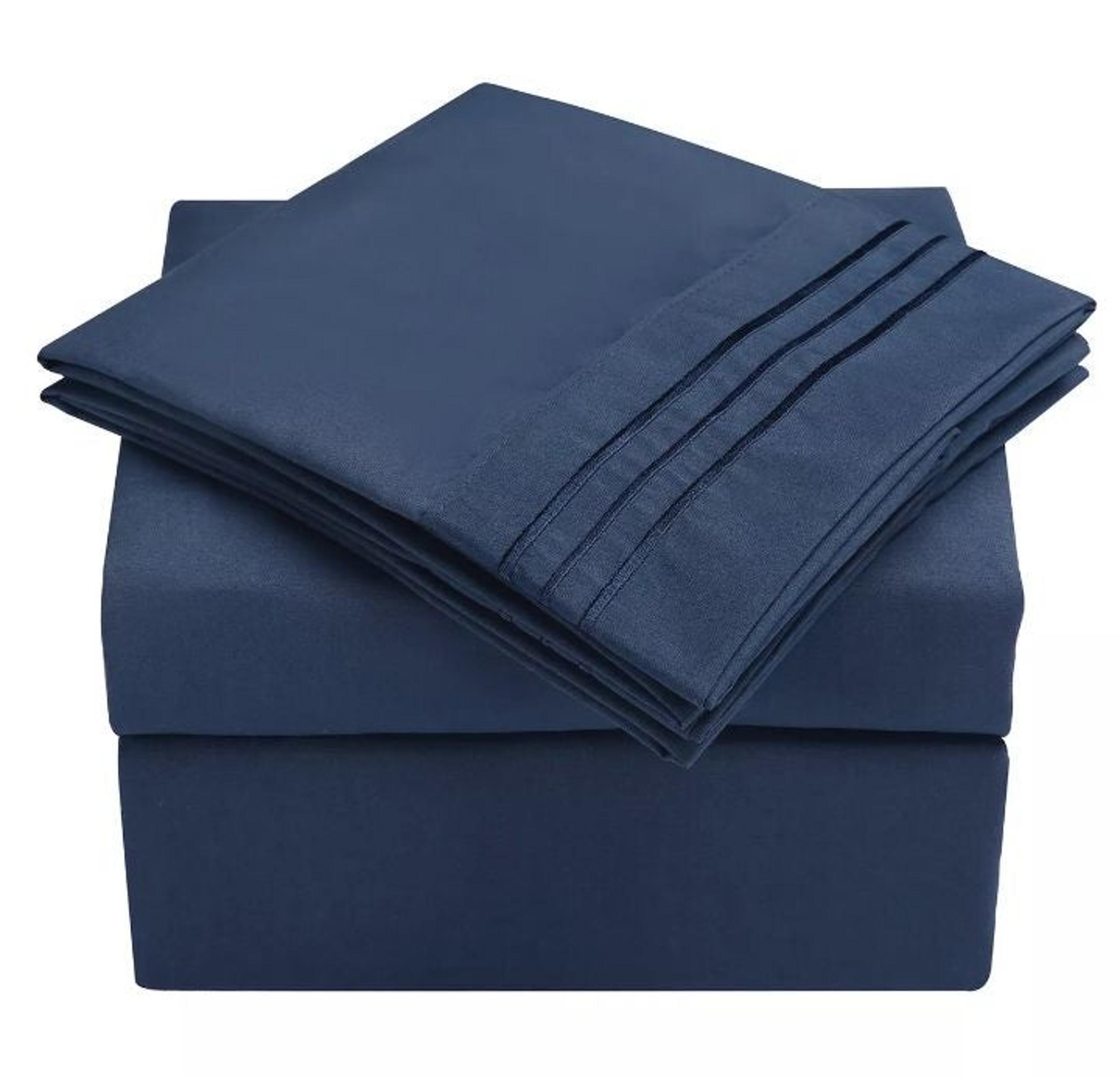 Cool Bamboo Luxury King Sheet Set - Navy