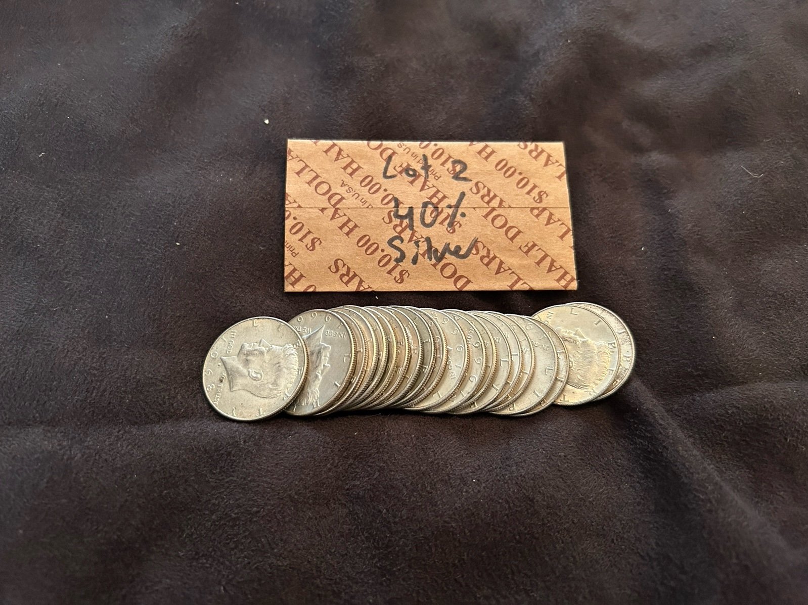 AU 40% Silver Kennedy Halfdollar Roll (20 coins )
