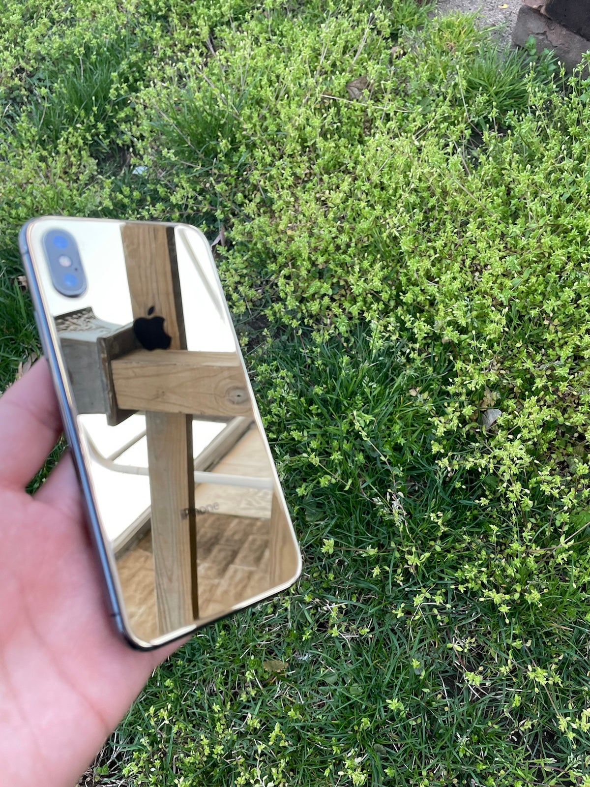 iPhone X Custom Gold Back Glass Unlocked 64gb