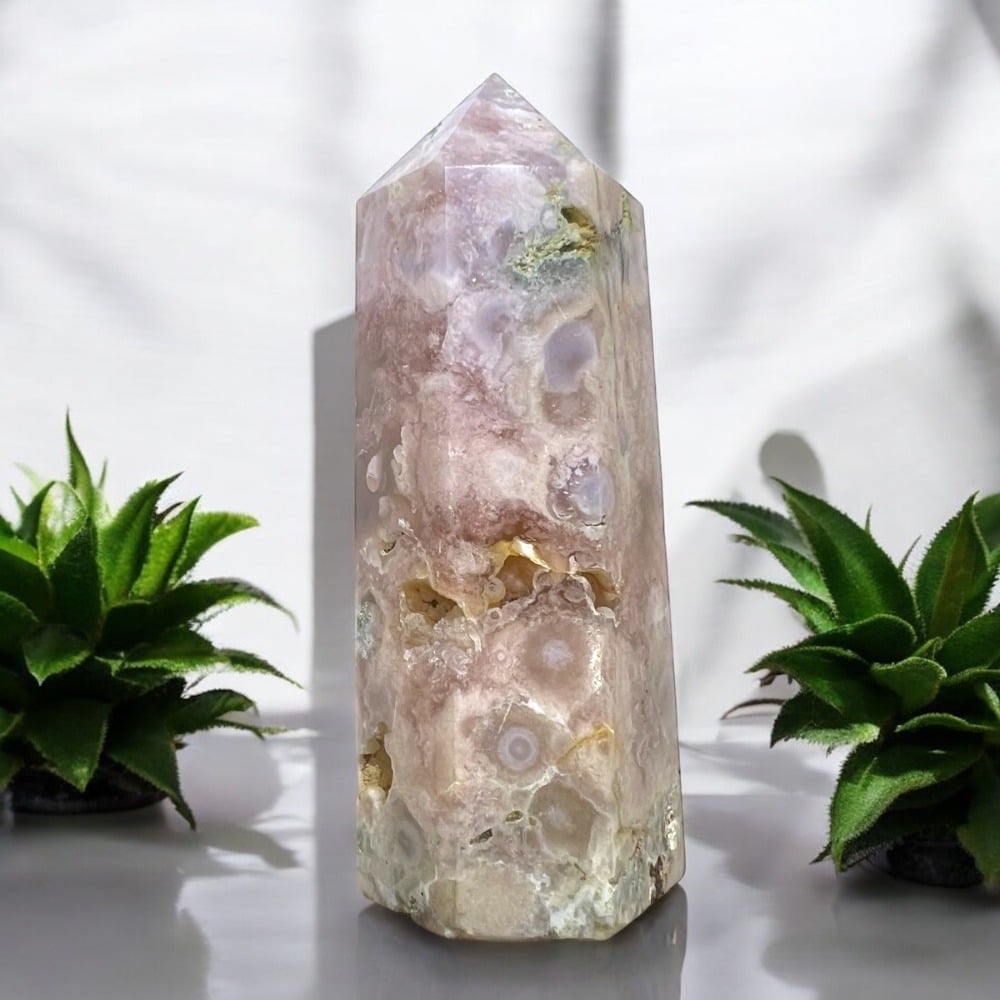 Pink Amethyst Flower Agate (#2)