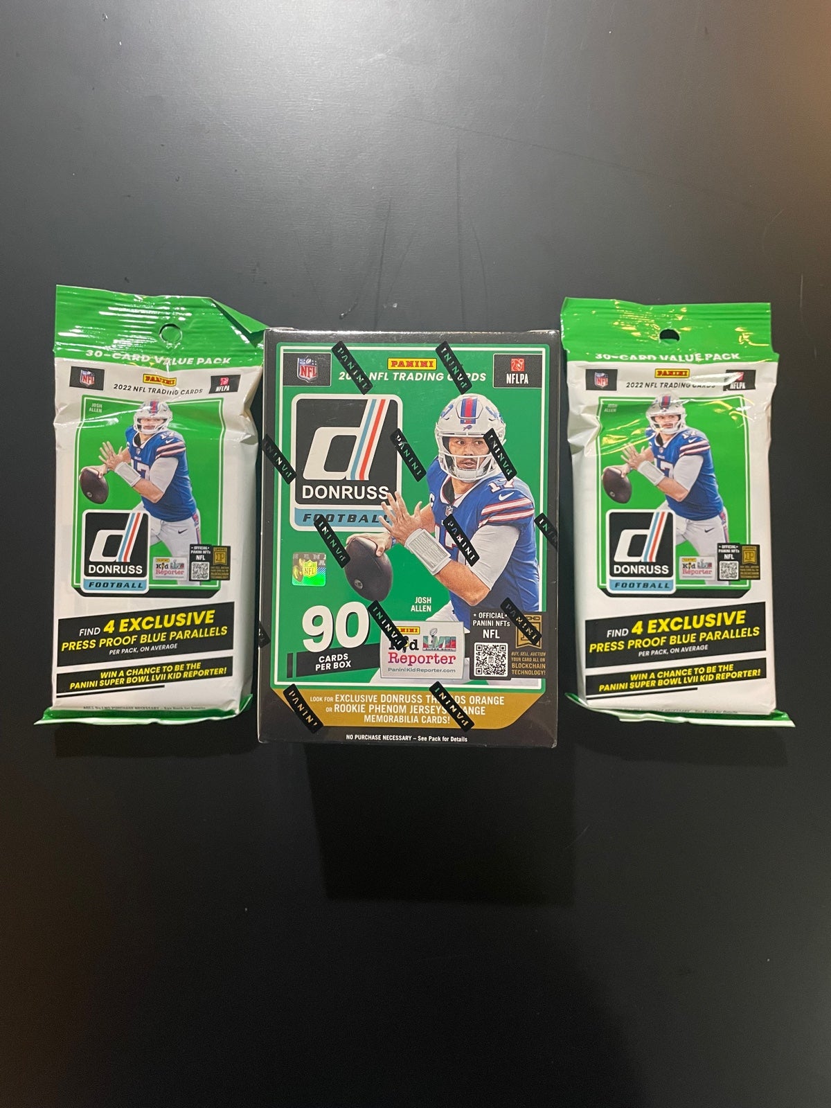 2022 Donruss Football FANATICS Blaster Box and 2 Fat Pack Lot!