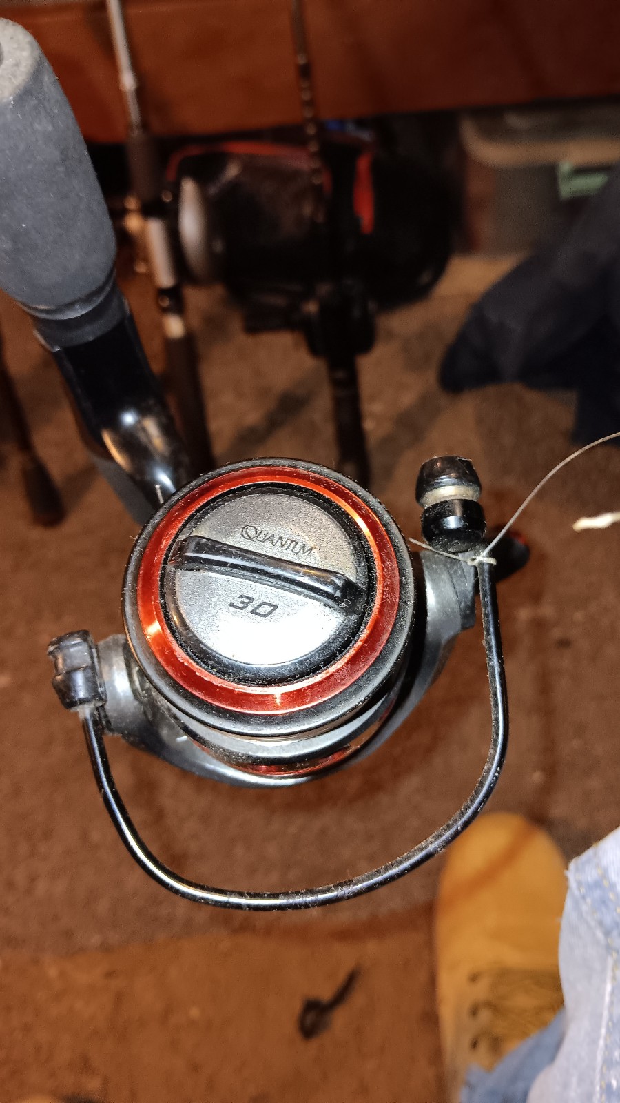 New quantum 30 fishing reel and zebco fishing rod