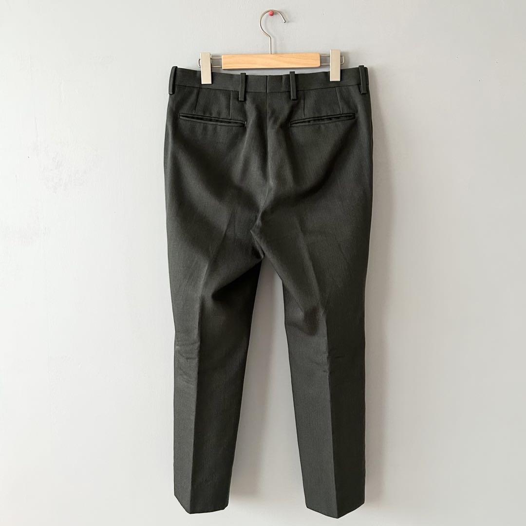 【在庫あり】 WOOL KID MOHAIR GABARDINE NARROW SLACKS パンツ