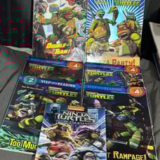 Lot of 7 Teenage Mutant Ninja Turtles TMNT books paperback books softcover