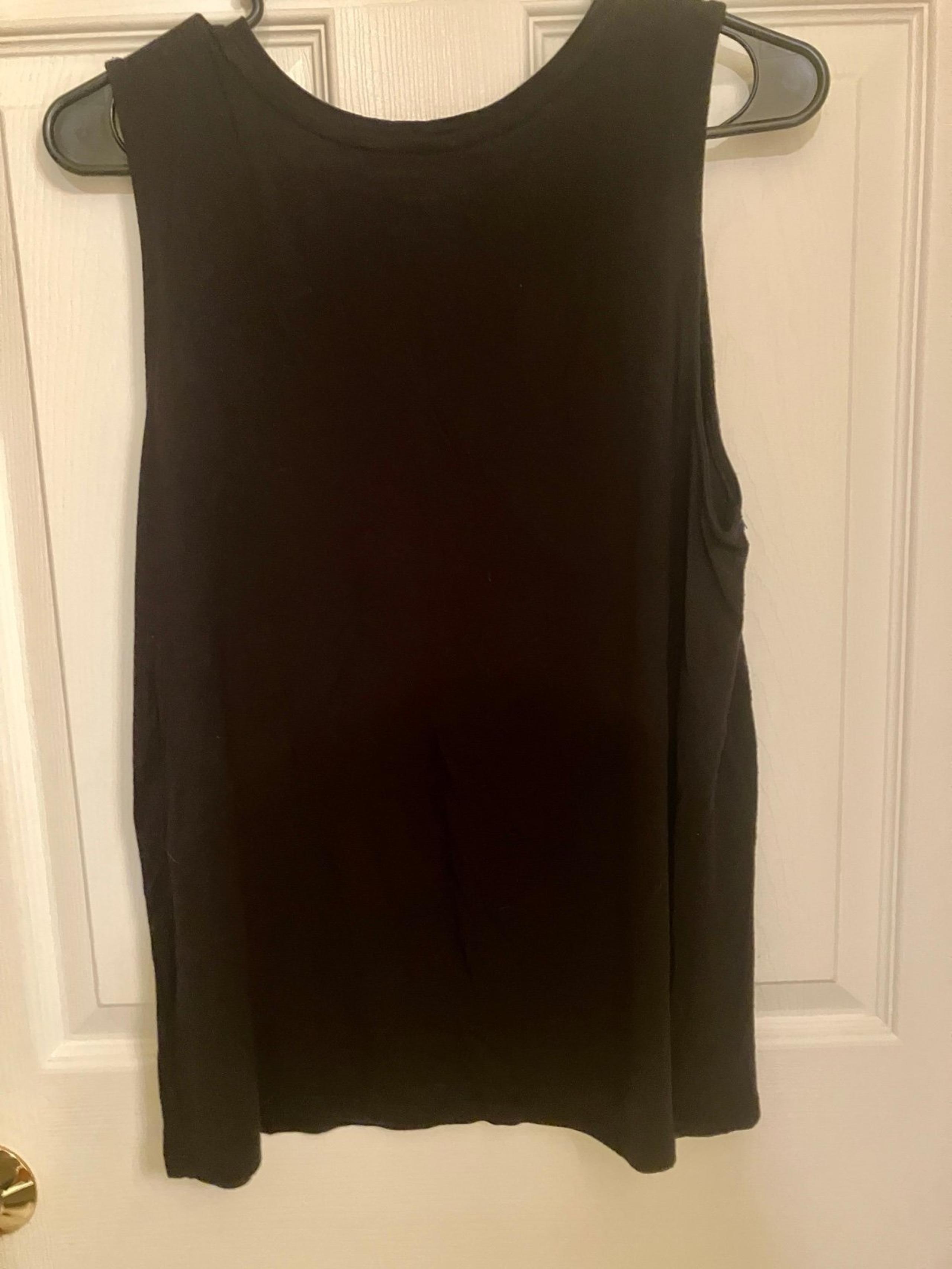 Women’s Basic Black Tank Top, From Nine West, Size Large
