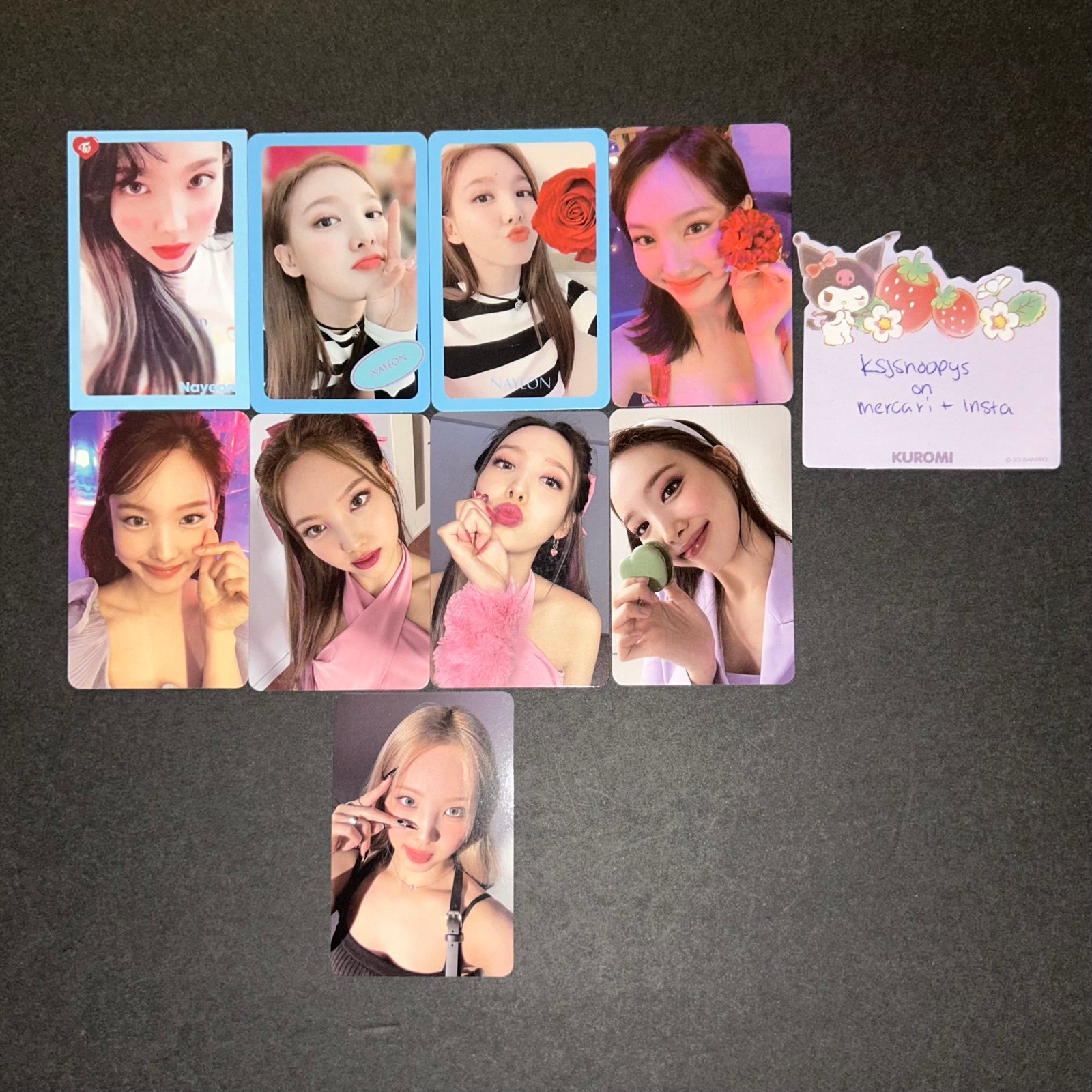 twice Nayeon album photocard set