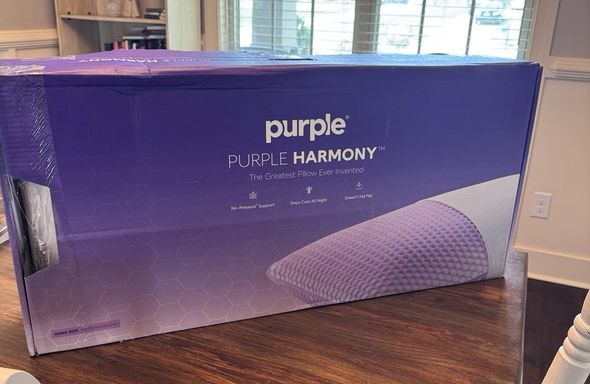 Purple Harmony Pillow King size