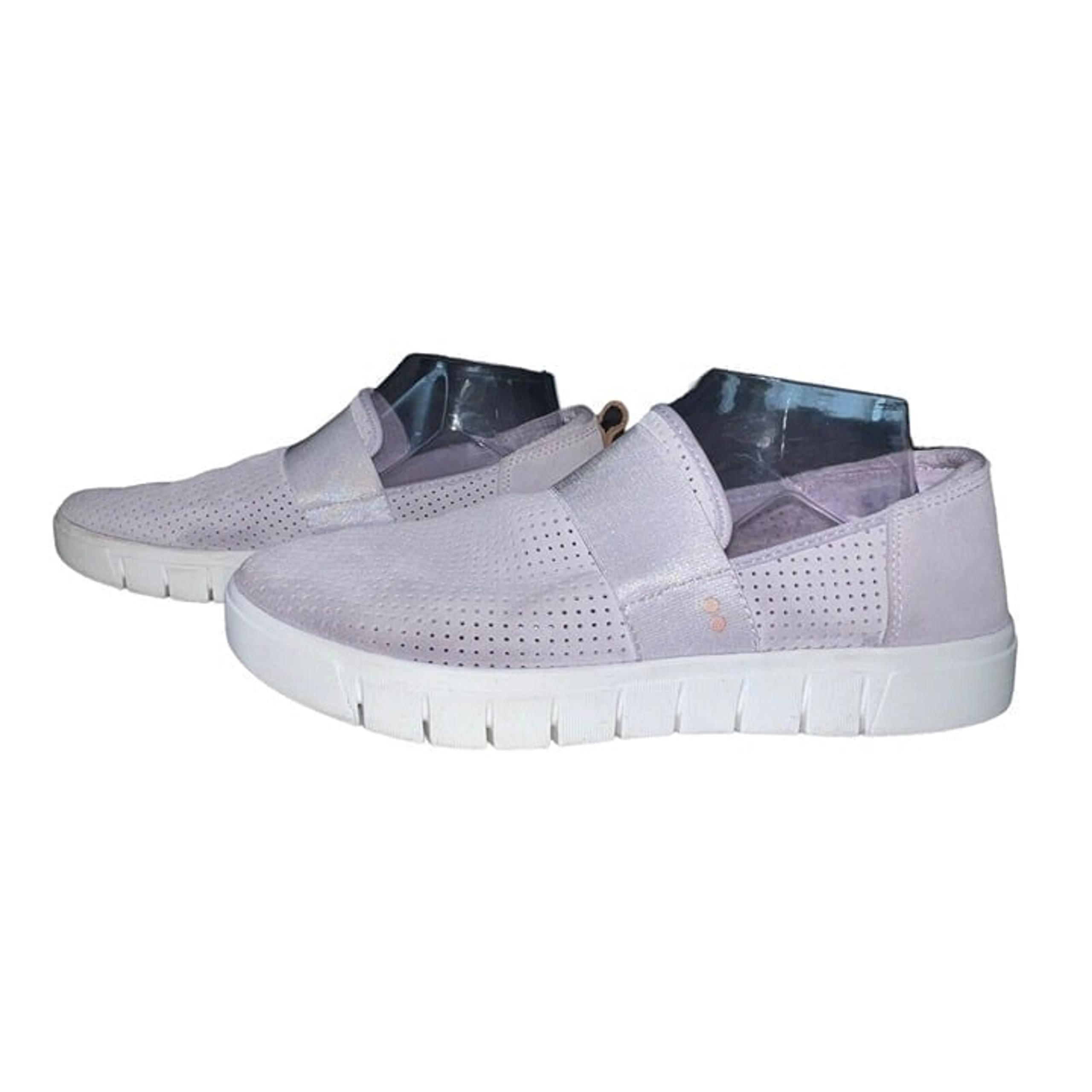 Ryka Haze Perforated Slip-On Sneaker Shoes Purple Lilac Women Size 10 Leather