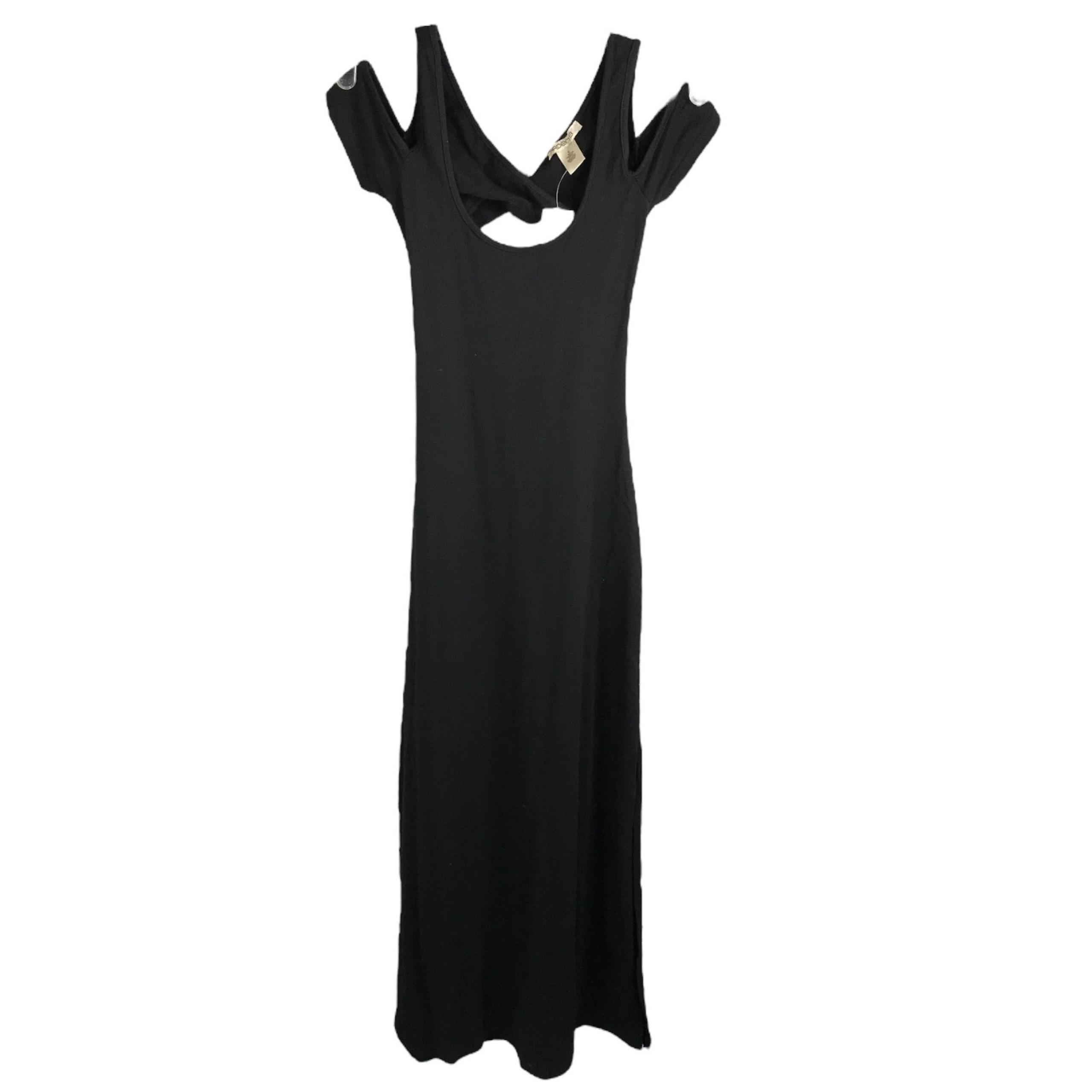 Arden B Maxi Dress Womens Y2K Small 43817023 Black Open Shoulder Cut Out NWT
