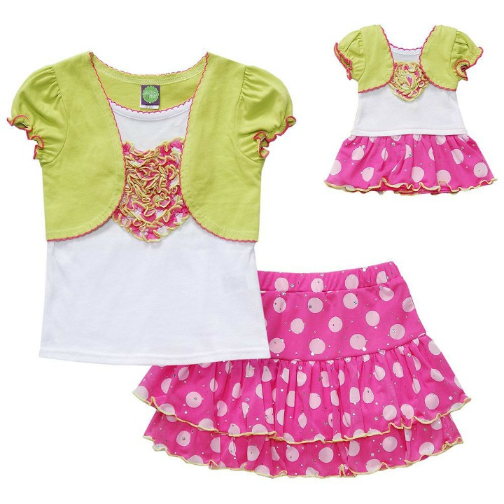 Dollie & Me Size 12.5 plus & 18 doll matching outfit fits American girls doll