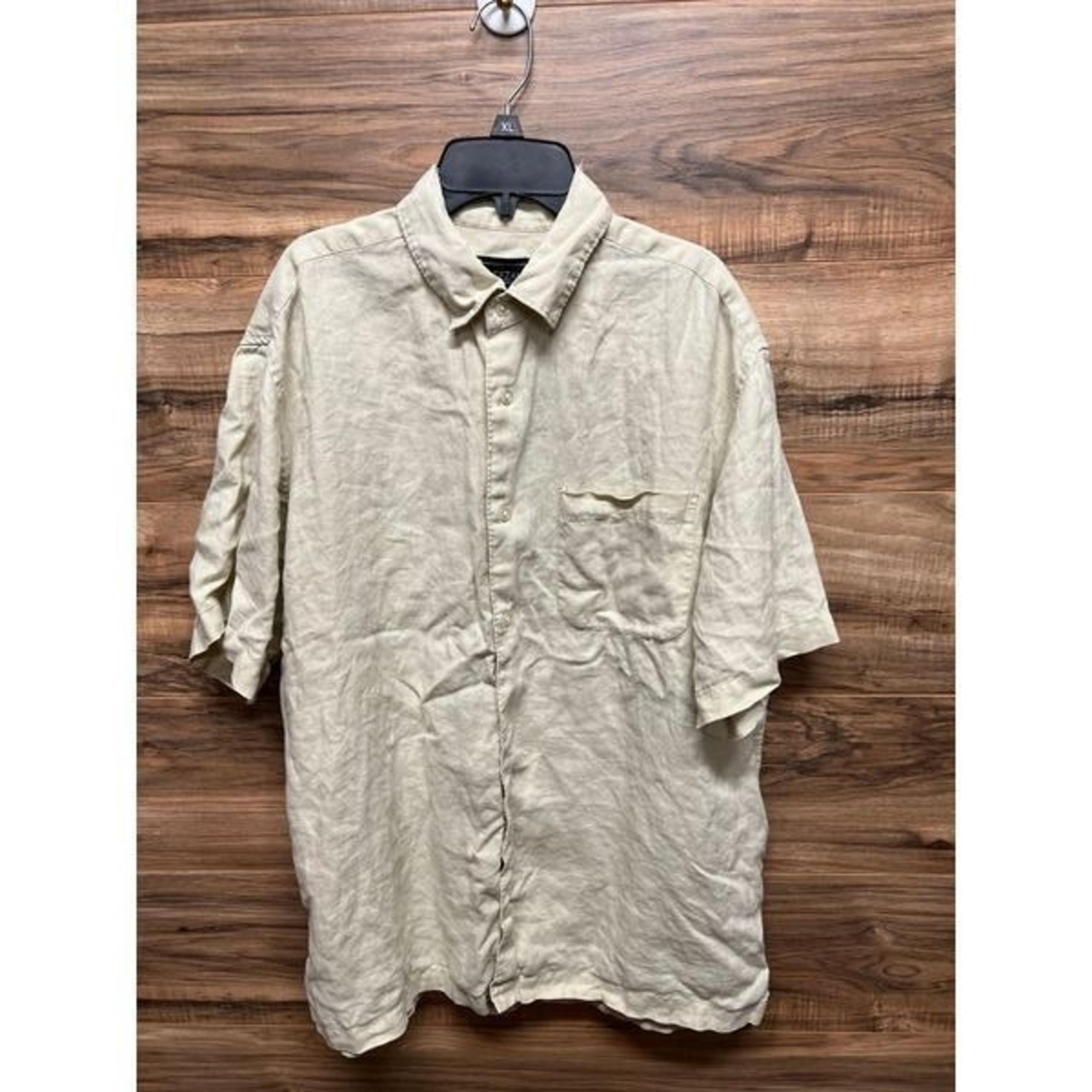 Cezani medium button down linen top