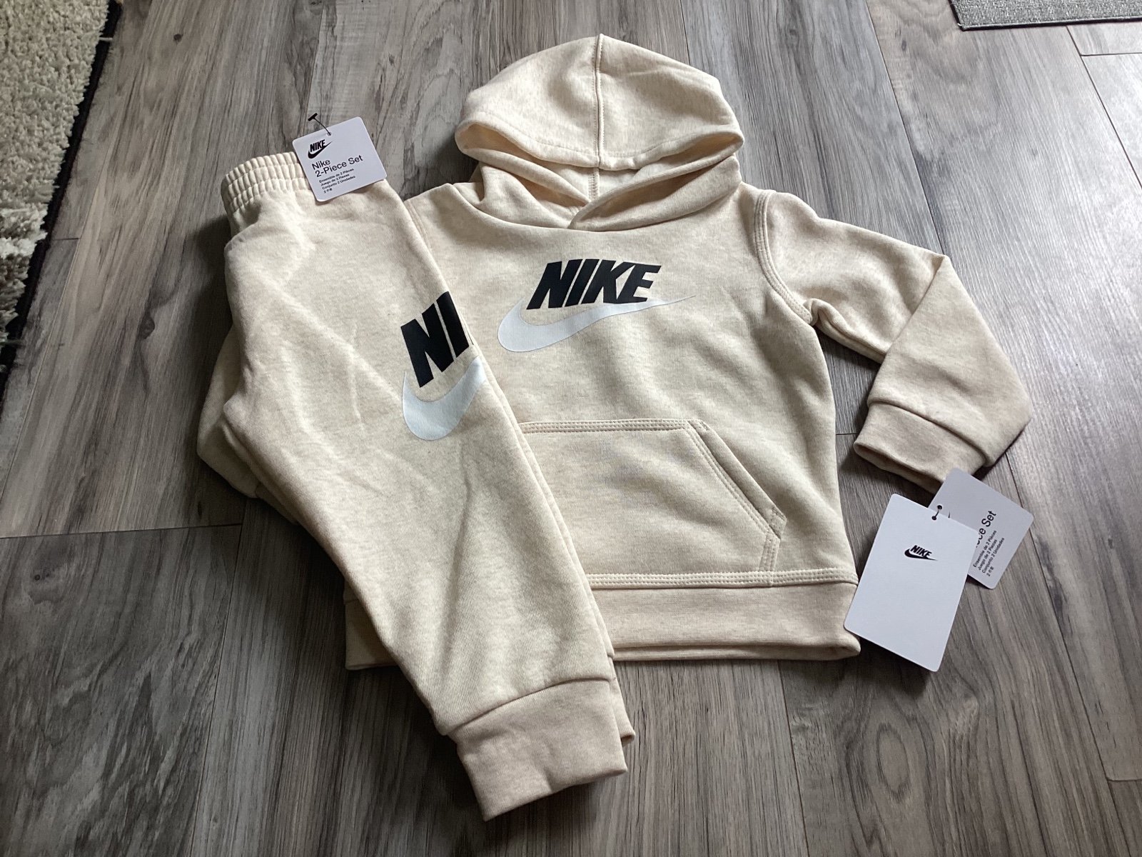 Nike hoodie & joggers set Cashmere Heather size 24 months(NWT)