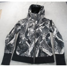 Lululemon Scuba Hoody Womens 6 Black White Static Mist Full Zip Scuba Sweatshirt