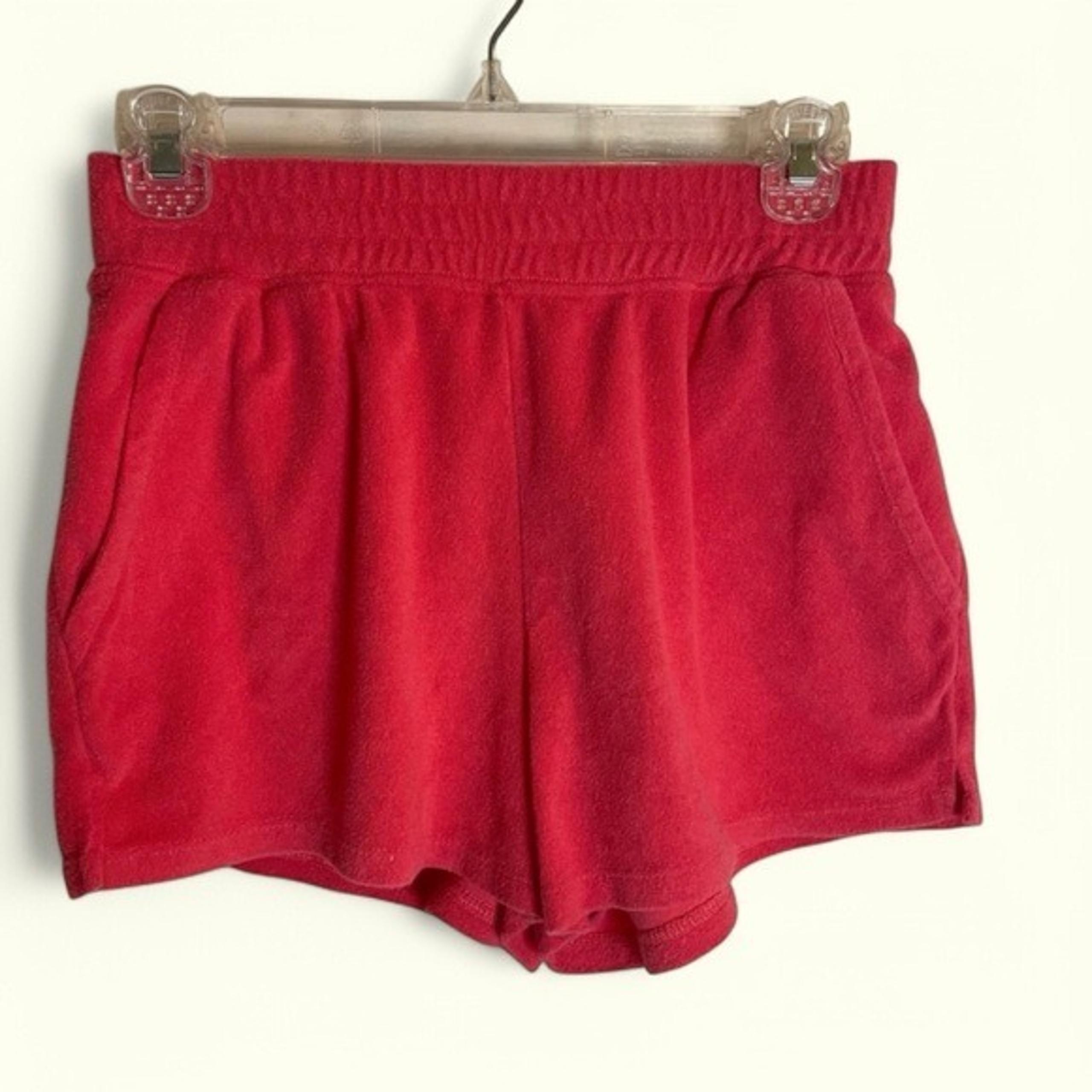 Z Supply Resort Women's hot Pink Terry Cloth Shorts Size XS y2k coquette