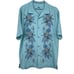 Blue Floral Tommy Bahama Silk Casual Button Down Camp Collar Shirt Md Pineapple