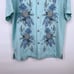 Blue Floral Tommy Bahama Silk Casual Button Down Camp Collar Shirt Md Pineapple