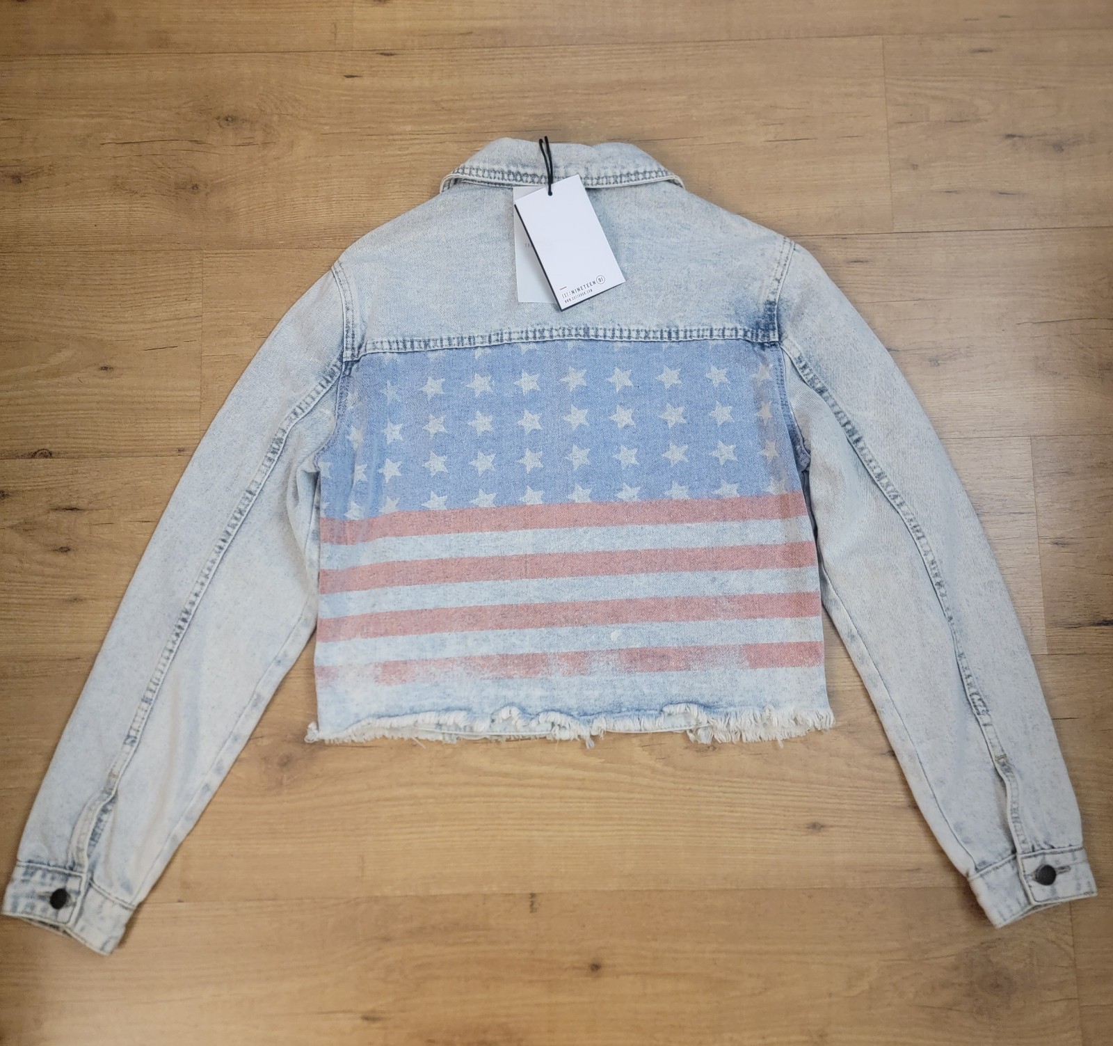 COTTON ON The Deluxe American Flag Denim Jacket