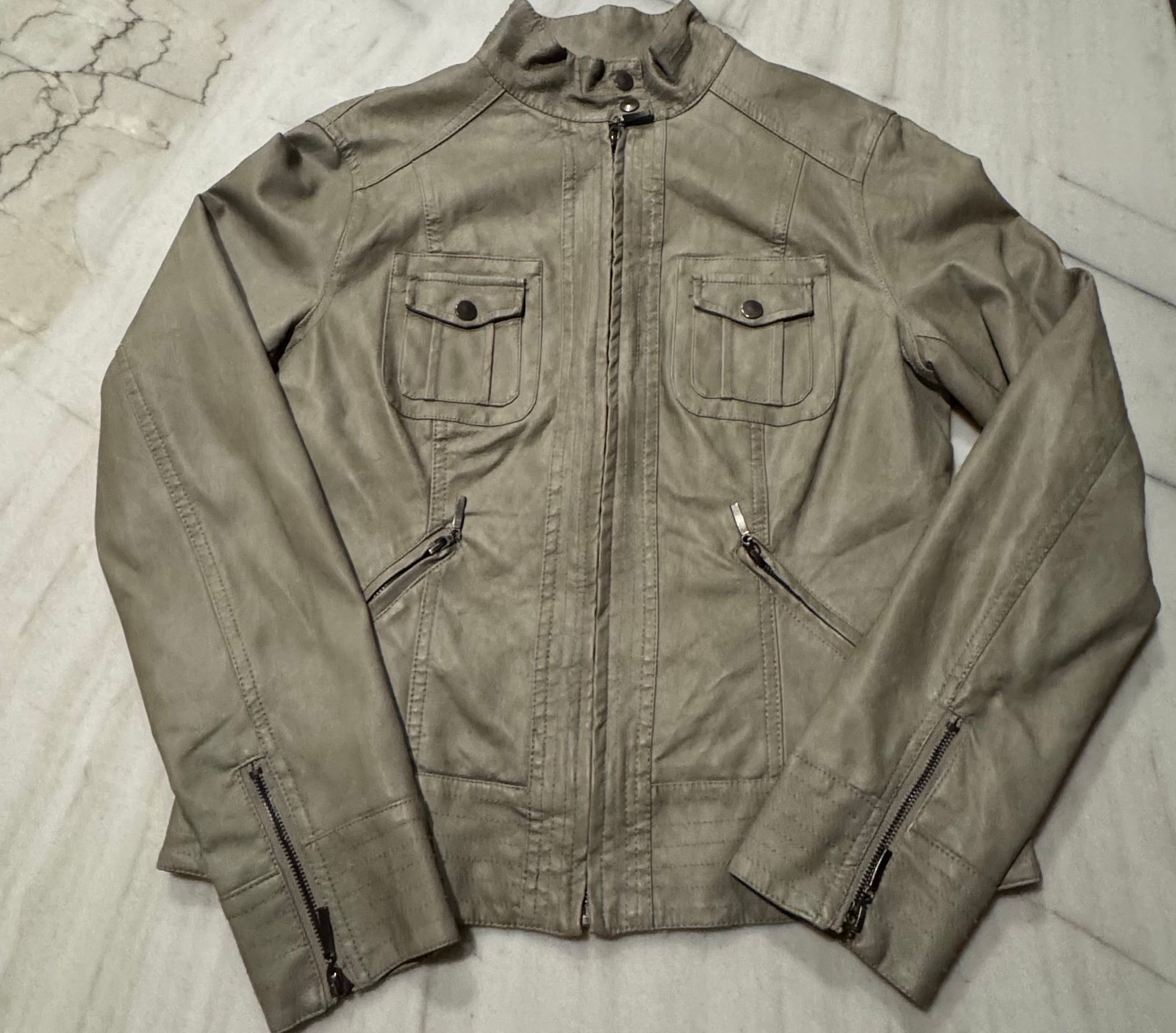 Max Jeans Leather-look Jacket - Large