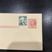 George Washington one cent stamp on two cent postal card