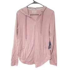 Coolibar Women's Size Small Pink LumaLeo Zip-Up Hoodie NEW