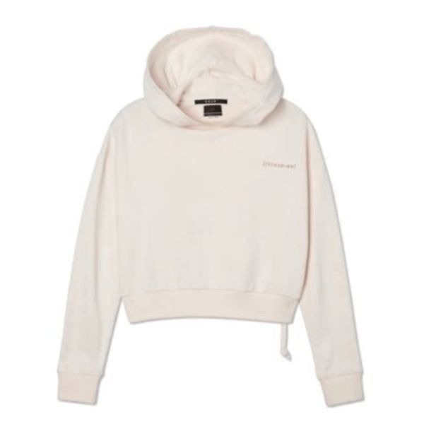 Ksubi K-Sub-Ee Crop Hoodie, Barely Blush, Size S