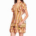 Sandro Simonna Floral Stripe Tiered Ruffle Mini Dress 38 FR M US 4/6