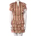 Sandro Simonna Floral Stripe Tiered Ruffle Mini Dress 38 FR M US 4/6