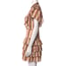 Sandro Simonna Floral Stripe Tiered Ruffle Mini Dress 38 FR M US 4/6