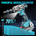 1/2 inch Brushless Impact Wrench, (450N.m) 332Ft-lbs Max Torque Electric Impact