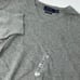 NEW Polo Ralph Lauren Mens Sz L Tall Med Gray V Neck Sweater 100% Pima Cotton Y2