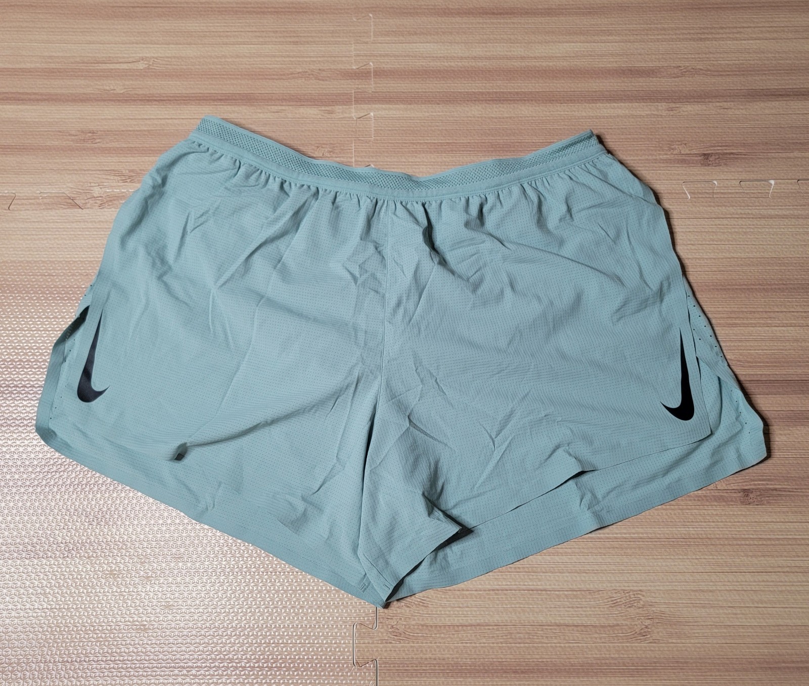 Nike Men's Aeroswift 4 Running Shorts Size XL - CJ7840-309 - Mineral Black