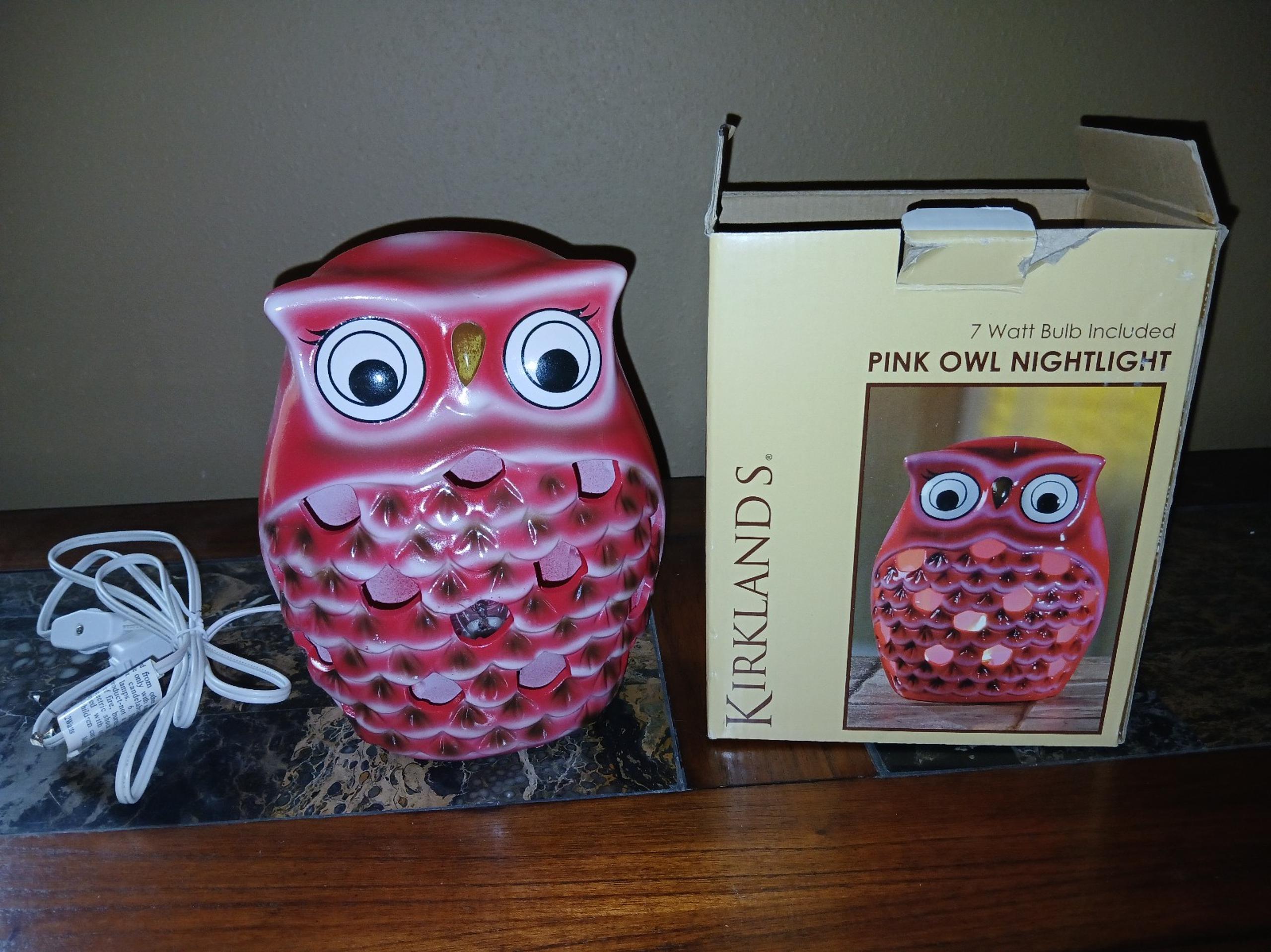 Kirklands Owl Lamp