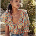 DOEN Constance Top in Poppy and Daisy Floral Liberty Fabric S
