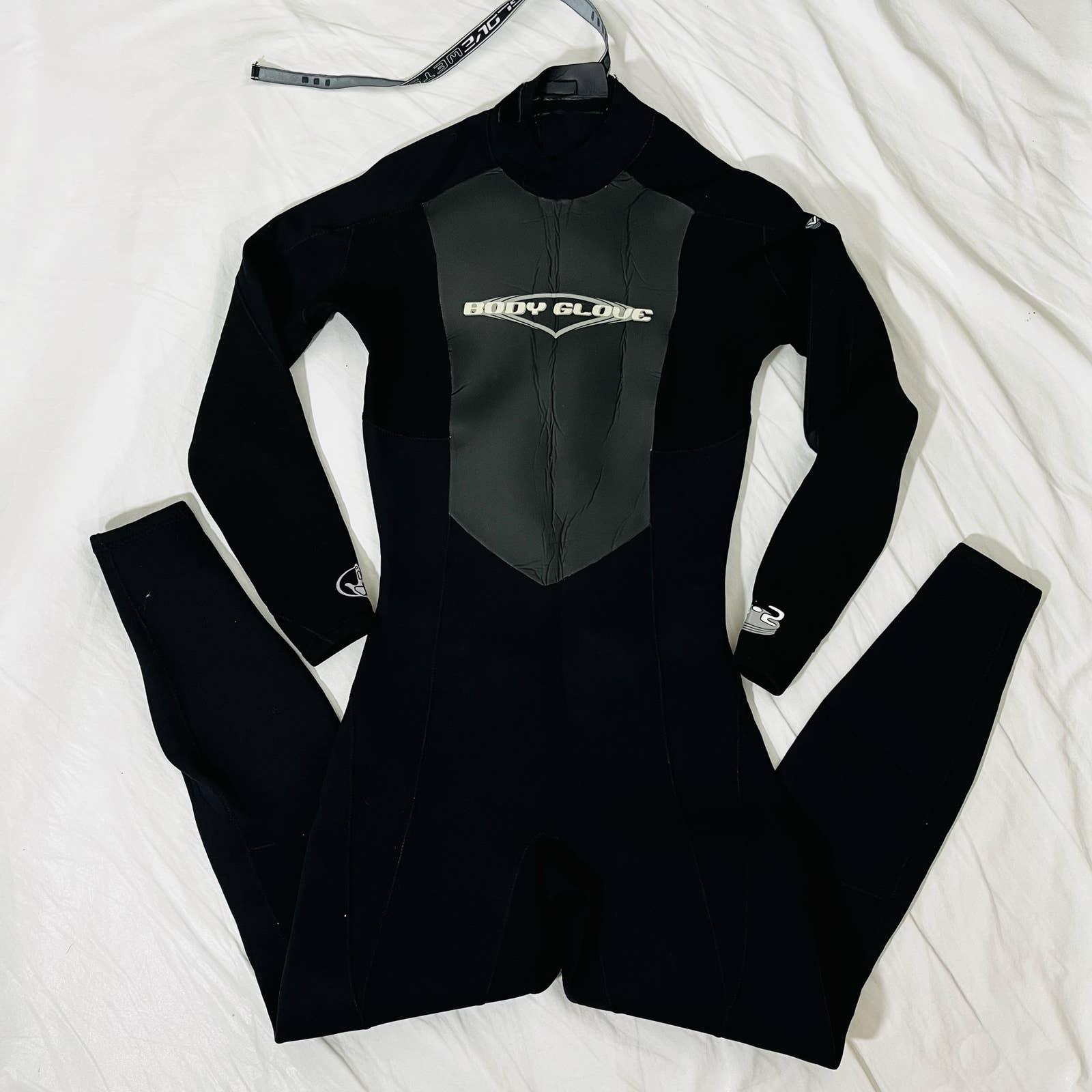 Body Glove Women's Wetsuit Size 7/8 Fullsuit Back Zip Black 3/2 mm