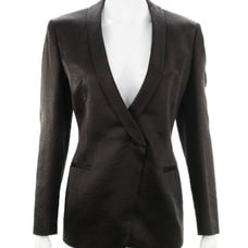 GIORGIO ARMANI Brown Silk Blazer Size 4