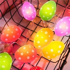 10FT 30LED Easter Eggs String Lights Battery Operated Fairy String Lights