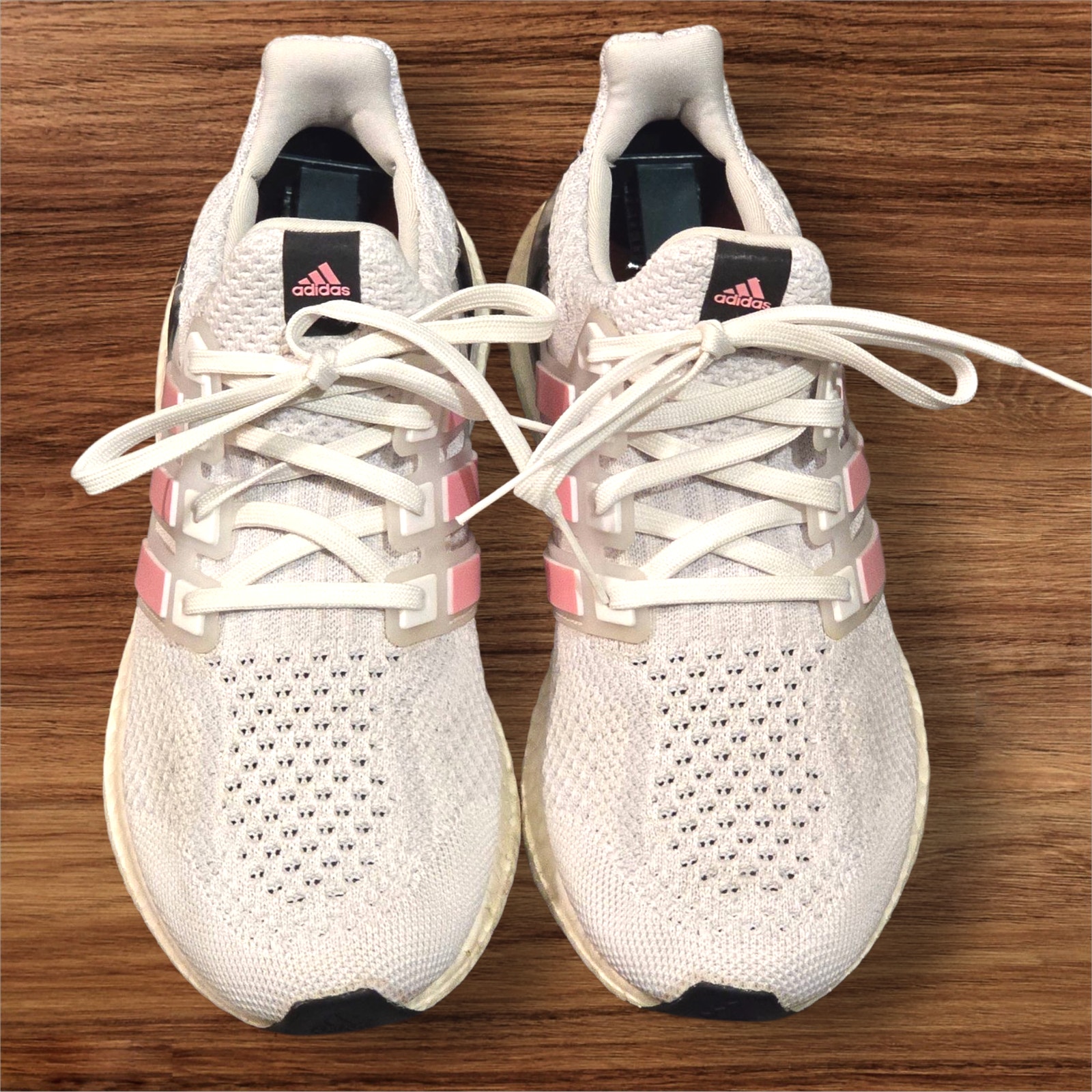 Adidas Women’s UltraBoost 5.0 DNA Running Shoes White/Pink, Size 8