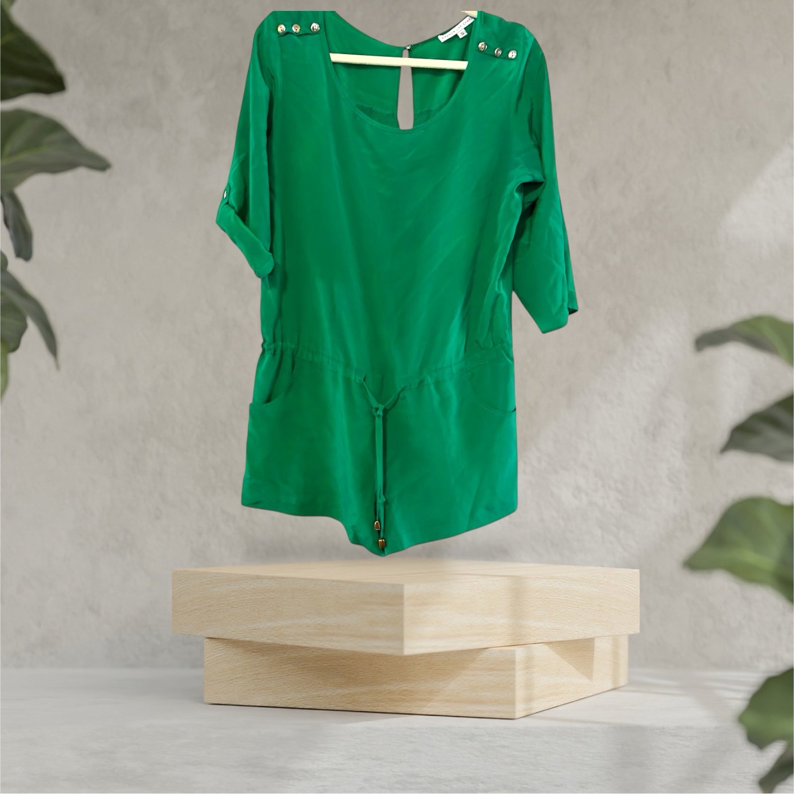 Amanda Uprichard Silk Romper Short Jumpsuit